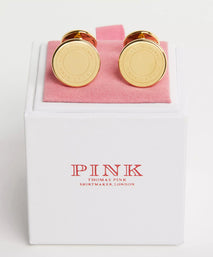 Gold Gold Finish Jermyn St Cufflinks