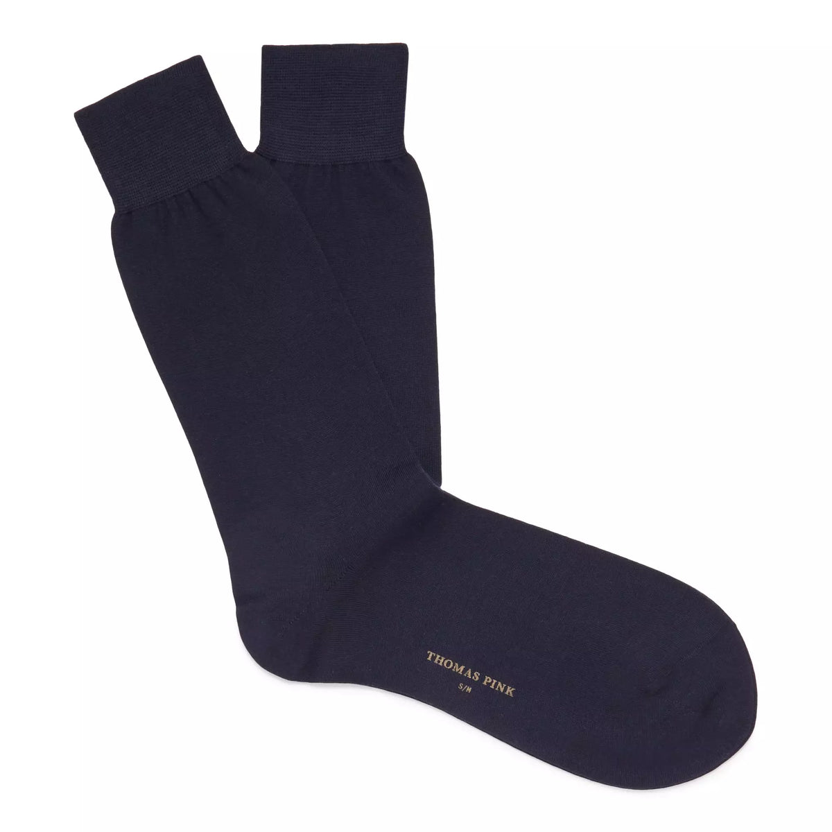 Navy Blue Mid Length Fine Merino Wool Socks