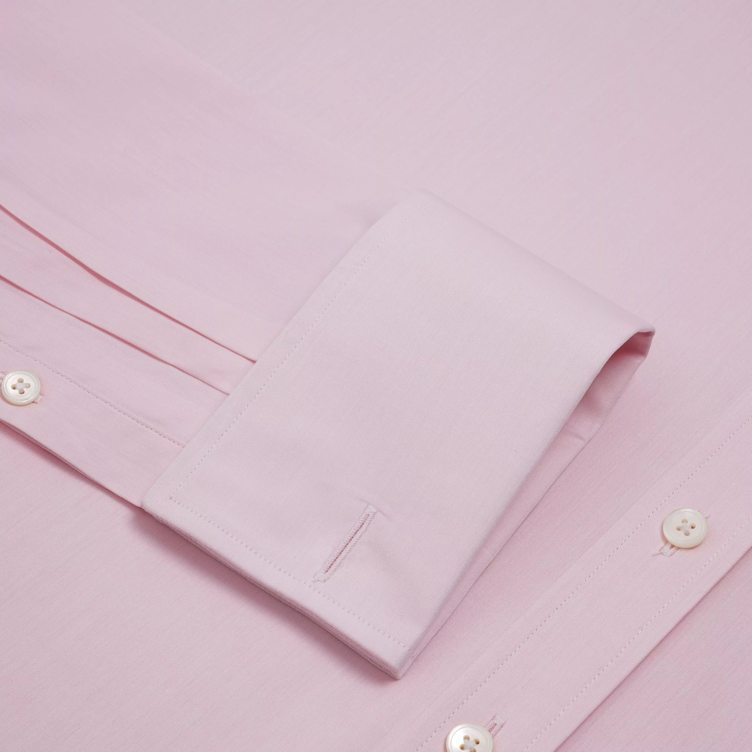 Pale Pink Slim Fit Double Cuff Ramses Poplin Formal Shirt