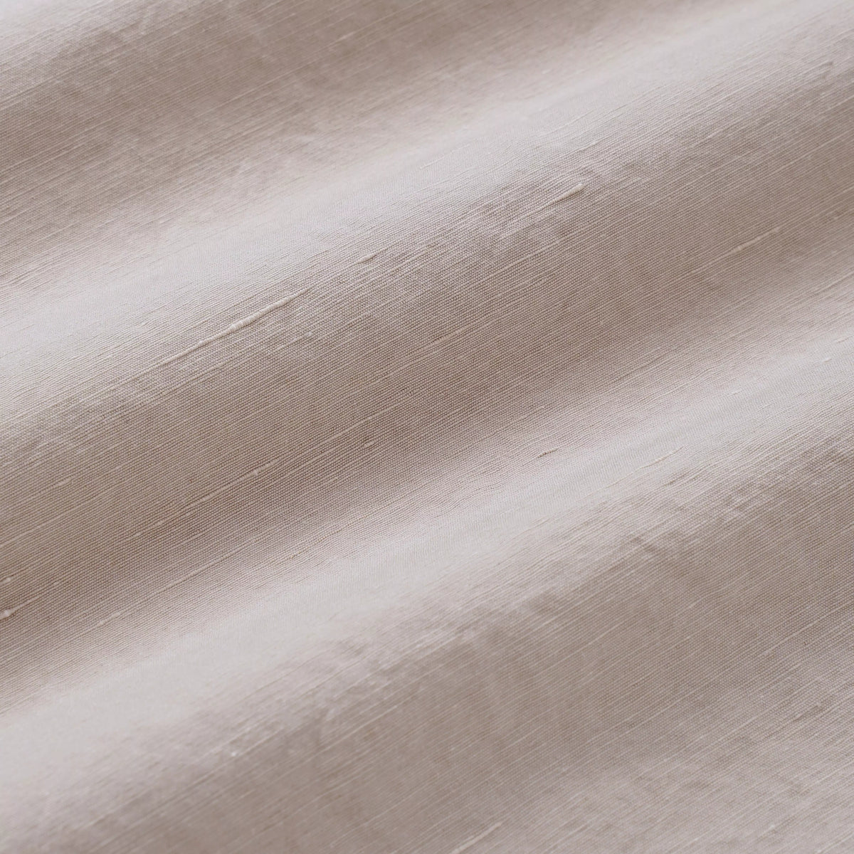 Beige Classic Fit Slub Blend Formal Shirt