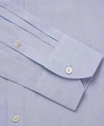 Blue Slim Fit Oriali Plain Formal Shirt