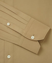 Camel Tailored Fit Cotton Poplin Formal Shirt