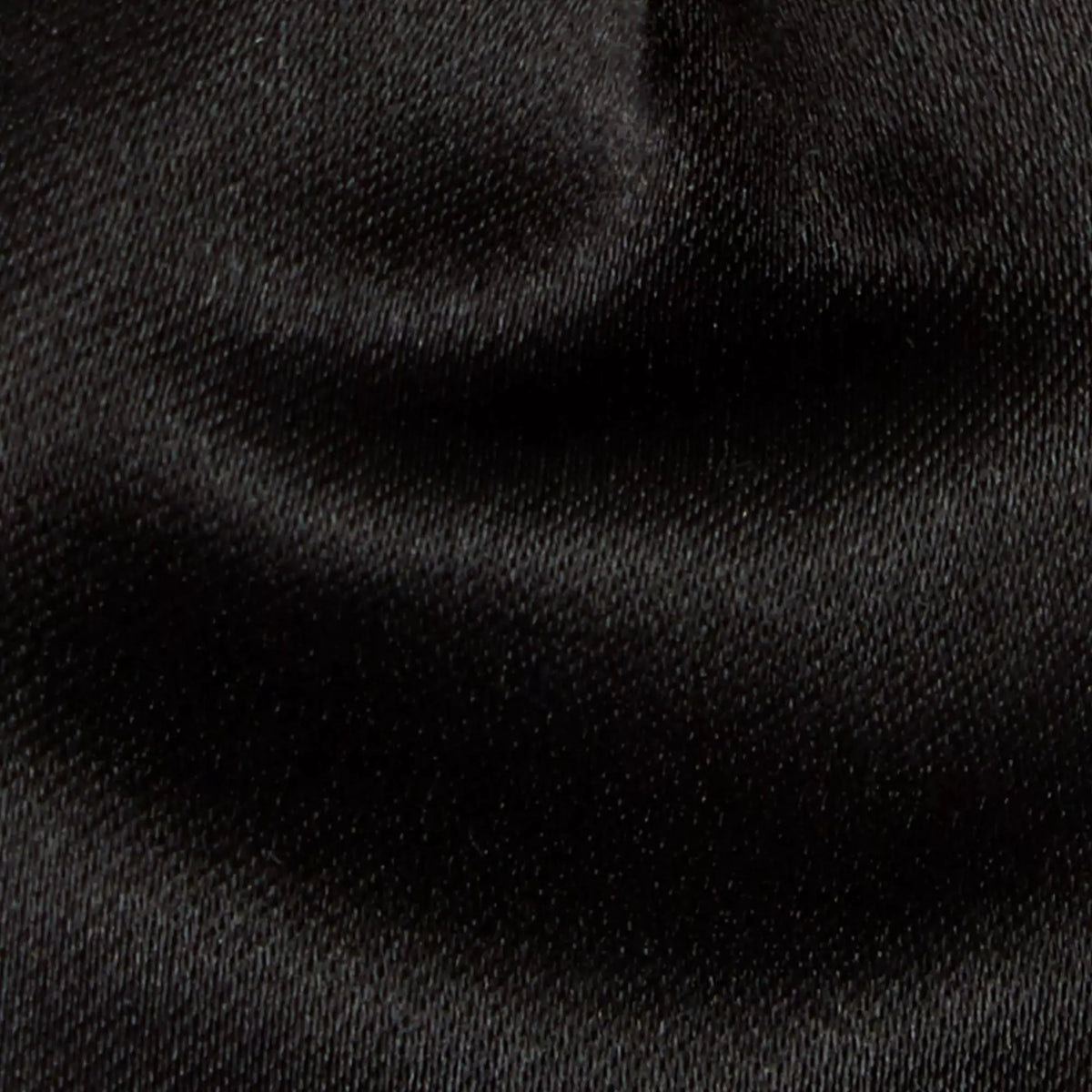 Black Silk Satin Bow Tie