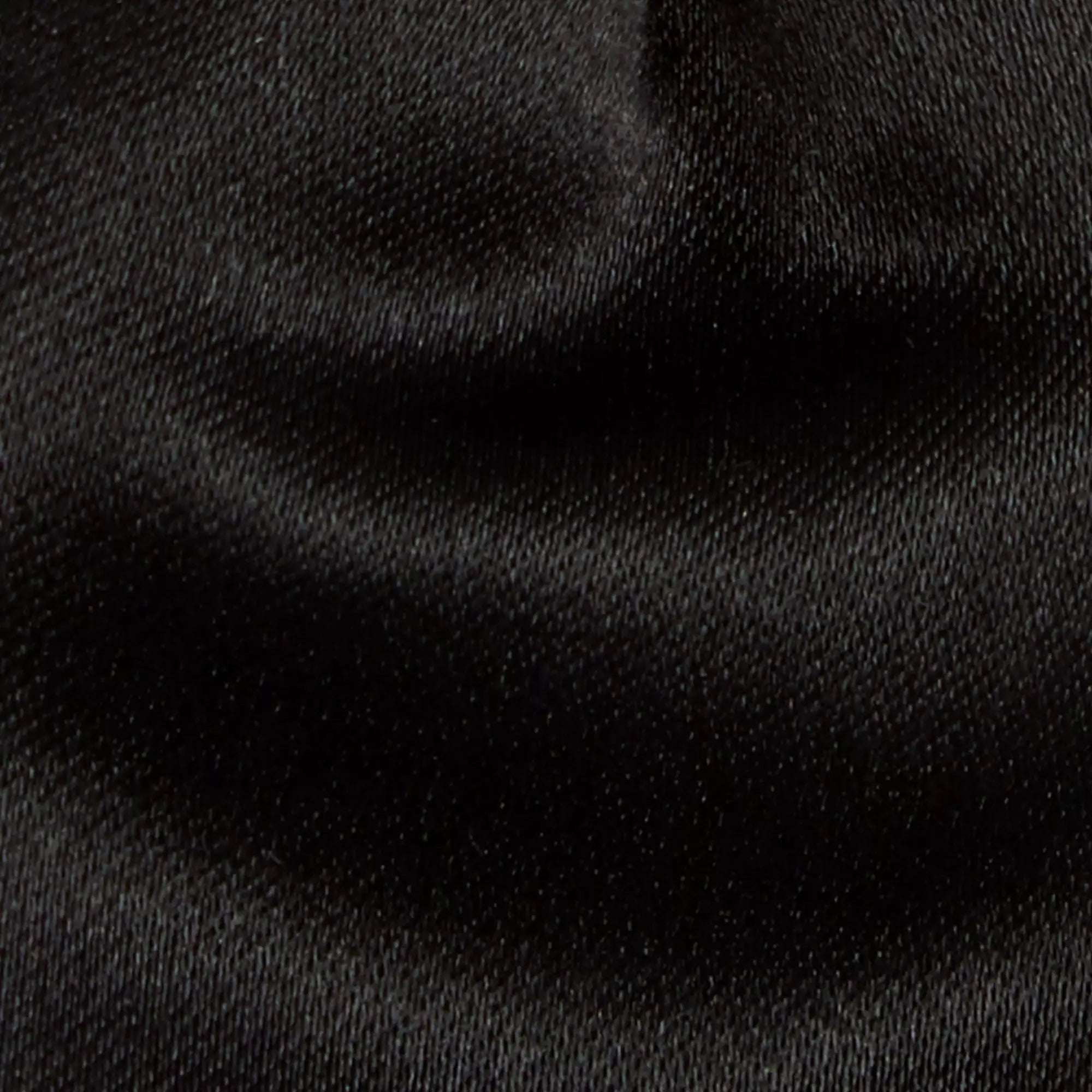 Black Silk Satin Bow Tie